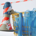 Ein Handhäcksler, der Kunststoffreste zerkleinert, für effiziente Recyclinglösungen in der Kunststoffverarbeitung.